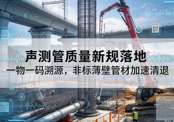 民和声测管质量新规落地，一物一码溯源，非标薄壁管材加速清退
