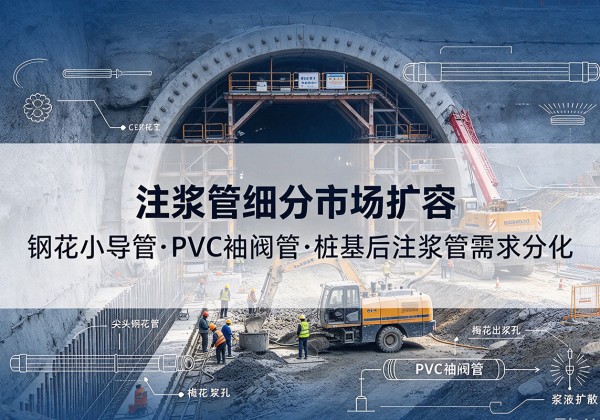 民和注浆管细分市场扩容，隧道钢花小导管、PVC 袖阀管、桩基后注浆管需求分化